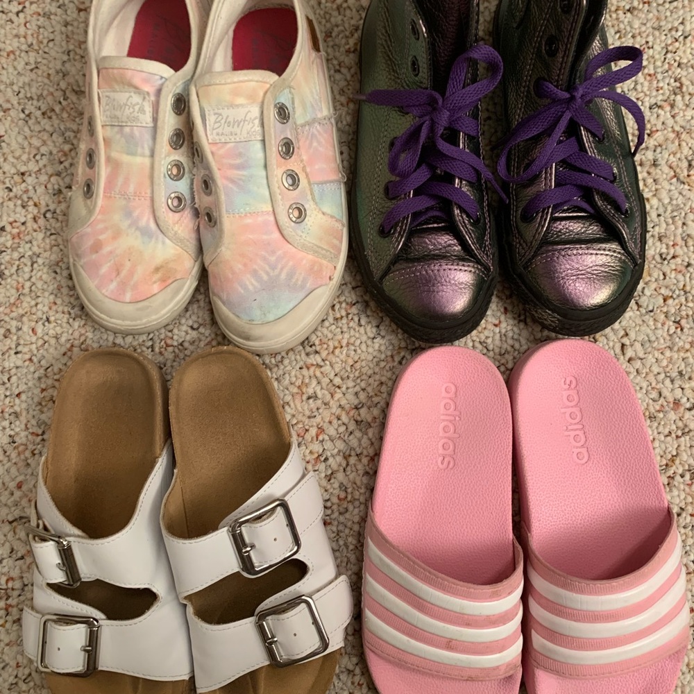 Lot of girl’s shoes and sandals